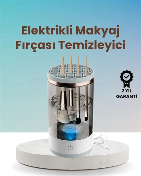 Nevamel® USB Şarjlı Derin Temizlik Makyaj Fırçası Yıkama Makinesi ürün görseli 1