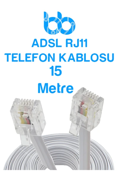 İMEXTECH İnternet Modemden Telefona ADSL RJ11 Yüksek Hızlı Telefon Kablosu ürün görseli 1