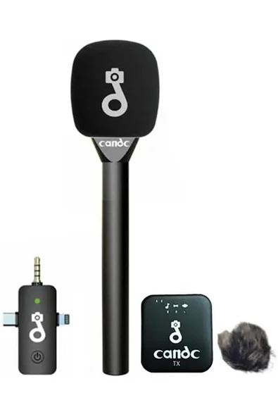 kruxon Kablosuz El ve Yaka Mikrofon Sistemi – 1 Verici 1 Alıcı, 2.4GHz Sinyal, 50m Menzil, Tak-Çalıştır, DSLR/Telefon Uyumlu, Röportaj ve Canlı Yayın İçin Profesyonel Candc 1TX ürün görseli 1