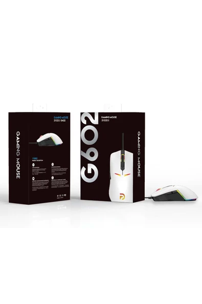 Trio TRİO G602 Beyaz Gaming Mouse – Yüksek Performanslı, Ergonomik ve Hassas Oyuncu Mouse’u ürün görseli 1