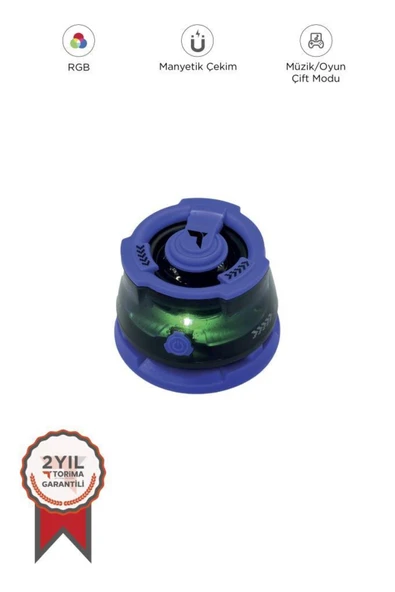 kruxon D39 Mor Manyetik RGB Işıklı 5.3 Telefon Tutucu Mini Bluetooth Hoparlör Speaker ürün görseli 1