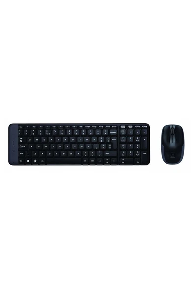 kruxon MK220 USB Kablosuz Siyah Standart Q Klavye ve Mouse Set 2.4 GHz USB Alıcılı | Windows Uyumlu ürün görseli 1