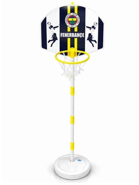 Fenerbahçe Ayaklı Basketbol Pota Seti 138 cm Ayarlanabilir Orjinal Lisanslı ürün görseli 1