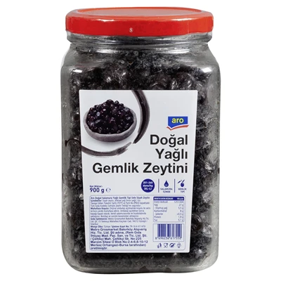 aro Doğal Yağlı Sele Zeytin 900 G 201-260 3'li Ekonomik Paket ürün görseli 1