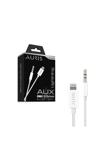Auris AU08 Lightning Aux Kablosu 100cm Stereo Ses 3,5mm Jack ürün görseli 1