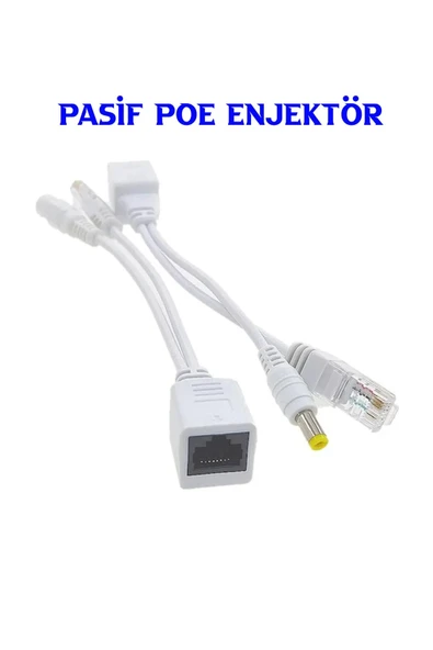kruxon POE Enjektör Seti IP Kamera İçin 100m Pasif POE Splitter RJ45 Cat5/6/7 Uyumlu ürün görseli 1