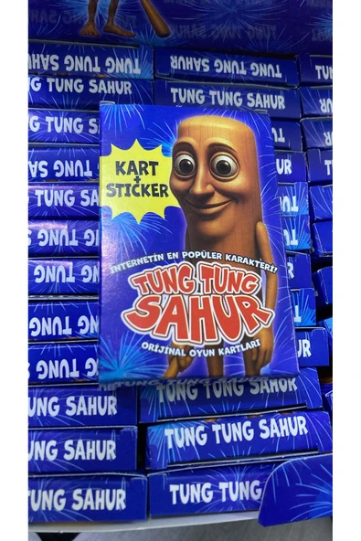 İMEXTECH BİLİŞİM BURADA TUNG TUNG SAHUR 3 MİNİ KUTU 18 KART+6 STİCKER ürün görseli 1