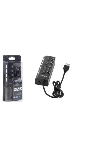 Auris AURİS HB01 4USB HUB ANAHTARLI ürün görseli 1