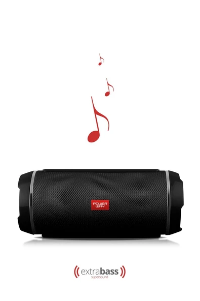 kruxon Wrx05 90 Db Sd Kart Aux Usb Girişli Siyah Kablosuz Bluetooth Speaker Hoparlör Ses Bombası Fm Radyo ürün görseli 1