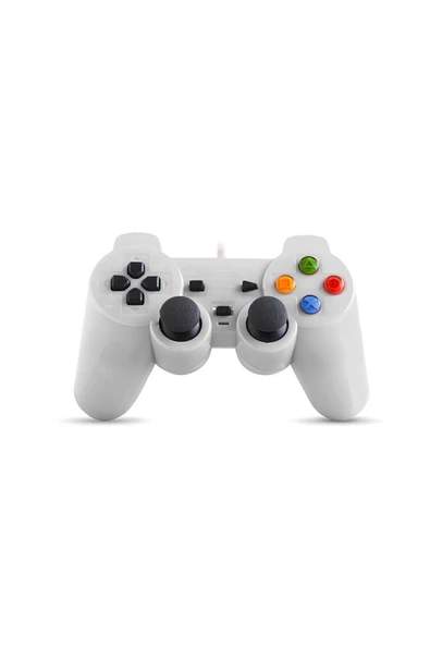 İMEXTECH SG-302 Beyaz USB 1.8m Kablolu Gamepad Oyun Kolu ürün görseli 1