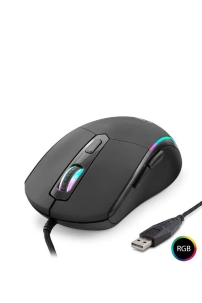 İMEXTECH Bilişim Burada Destroyer G340 Gaming Mouse 150Cm Kablolu 6400 Dpi Rgb Oyuncu Mouse Siyah ürün görseli 1