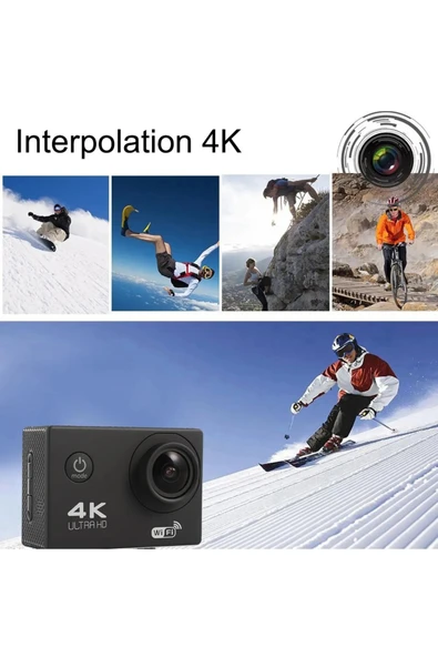 İMEXTECH H16R Spor Aksiyon Kamerası - 4K Ultra HD, 30M Su Geçirmez, WiFi, 170° Geniş Açı ürün görseli 1