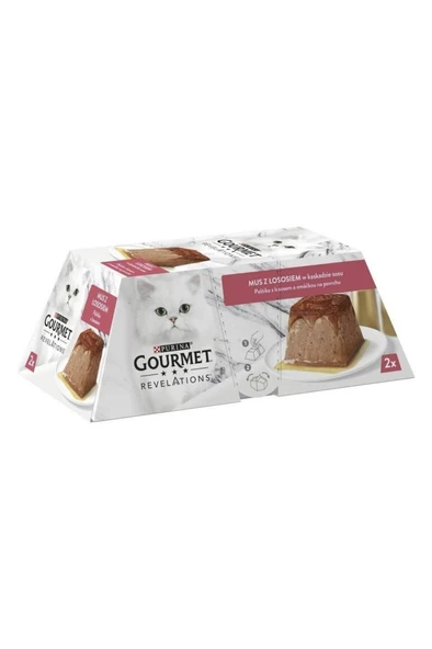 Gourmet Revelations Somon Balıklı ve Soslu Kedi Maması 2x57GR :114Gr ürün görseli 1