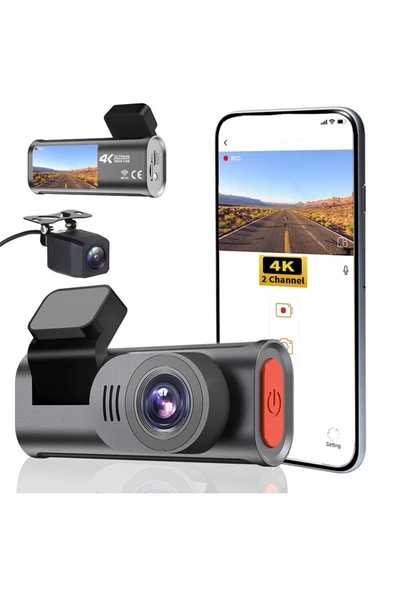 İMEXTECH VİVOPACK 4K WiFi Araç Kamerası |Gece Görüşlü G-Sensörlü Dash Cam 170 Derece ürün görseli 1