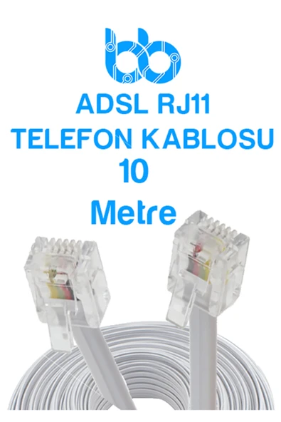 İMEXTECH İnternet Modemden Telefona ADSL RJ11 Yüksek Hızlı Telefon Kablosu ürün görseli 1