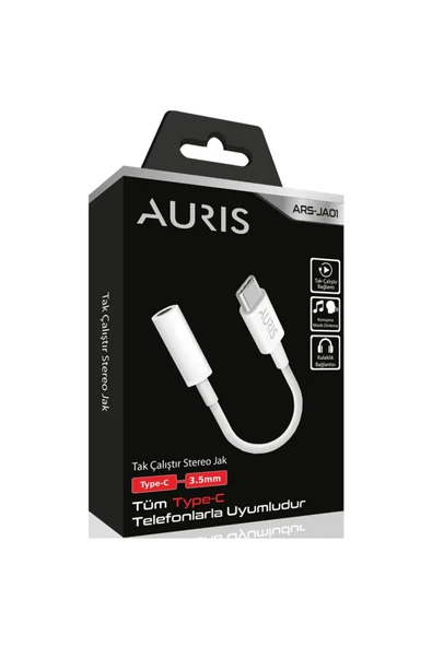 Auris JA01 Type-C Jack Kablo Dönüştürücü ürün görseli 1