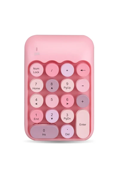 kruxon Mofii X910 Kablosuz Yuvalak Tuşlu Retro Daktilo Numlock Klavye ürün görseli 1