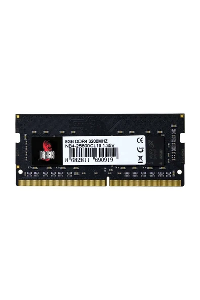 DRAGOS 8GB EdgeHorizon M 8GB DDR4 3200MHz Notebook Ram ürün görseli 1