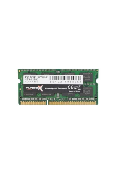 TURBOX 4gb Ddr3 1600mhz Cl11 Notebook Ram ürün görseli 1