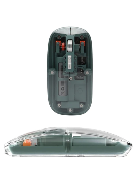2.4G Usb Destekli Pilli Şeffaf Mouse Yeni Nesil - Resim 5