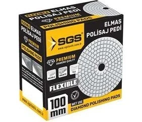 SGS2350 Elmas Polisaj Pedi 100 mm 50 Kum Islak-Wet ürün görseli 1
