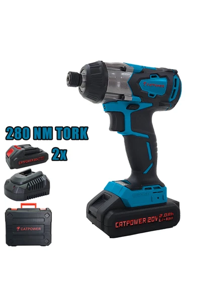 CATPOWER EL ALETLERİ Catpower CAT4122 Kömürsüz Akülü Torklu Vidalama Lİ-İON 2.0Ah /4.0Ah ürün görseli 1
