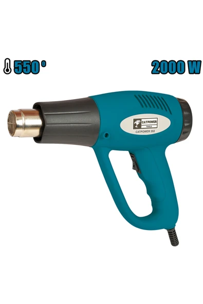 CATPOWER EL ALETLERİ Catpower CAT202 Sıcak Hava Tabancası İki Kademe 2000W ürün görseli 1