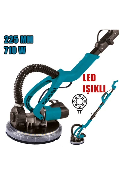 CATPOWER EL ALETLERİ Catpower CAT3014 Duvar Zımparalama Toz Torbalı Led Işıklı 225 mm 710W ürün görseli 1