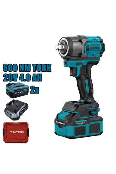 CATPOWER EL ALETLERİ Catpower Cat4227 Kömürsüz Akülü Somun Sıkma 1/2'' 800Nm Li-İon 20V 4.0Ah ürün görseli 1
