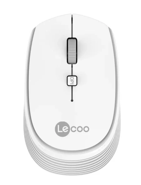 Lenovo Lecoo WS202 Nano Alıcılı Kablosuz 1600dpi Beyaz 4 Tuş Mouse ürün görseli 1