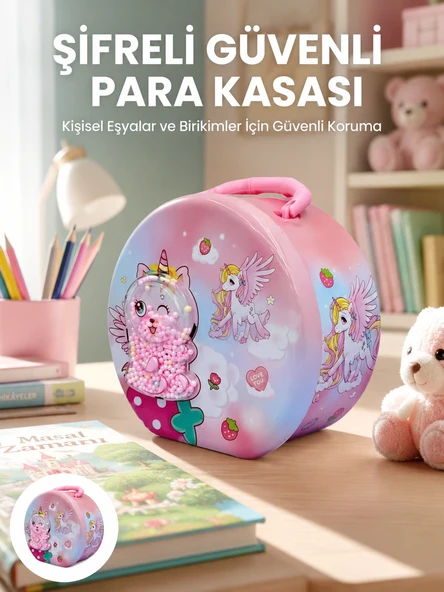 Çocuk Kasası Anahtarlı Güvenli Tasarruf Kutusu ürün görseli 1