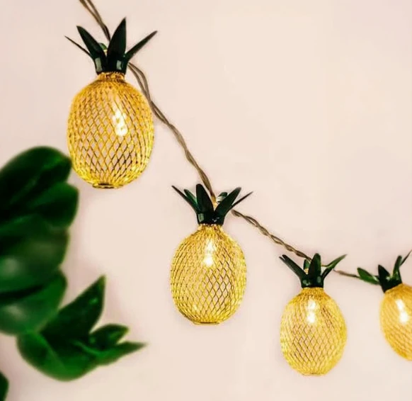 ETT Ananas LED Işık Zinciri Pilli 2 Metre 10 LED 2 Kademeli Dekoratif ürün görseli 1
