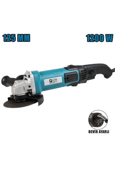 CATPOWER EL ALETLERİ Catpower CAT6129 Devir Ayarlı Taşlama 125 mm 1200W ürün görseli 1