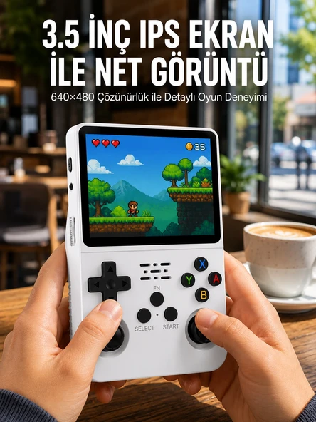 El Tipi Oyun Konsolu 3.5 İnç Ekran Hafıza Kartı Destekli Yeni Nesil ürün görseli 1