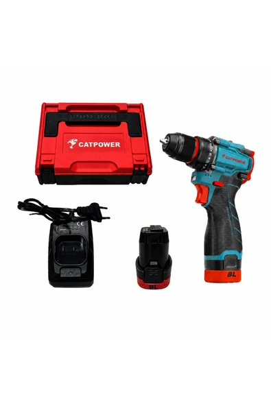 CATPOWER EL ALETLERİ Catpower Kömürsüz Akülü Vidalama 16V 2.0Ah E1016 ürün görseli 1