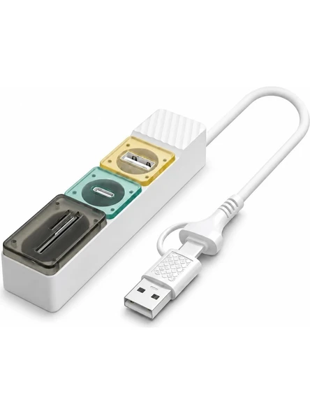 USB Hub Type-C USB 3.0 Çoklayıcı SD Micro SD Kart Okuyucu 5Gbps USB 3.2 Gen1 ürün görseli 1