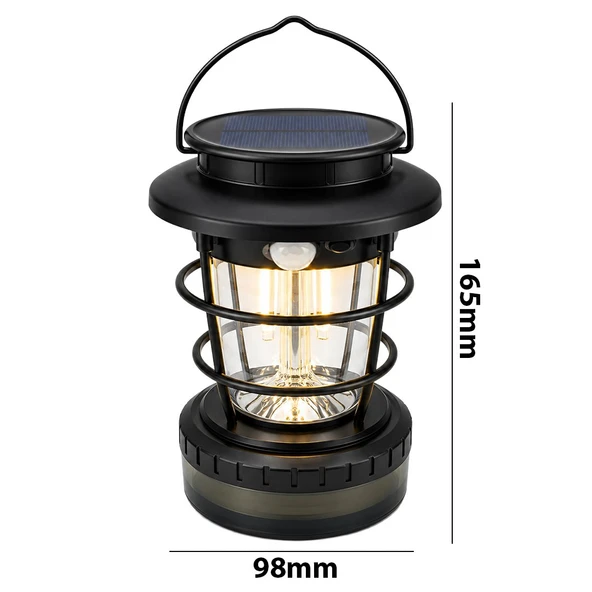 Powermaster HOP-8819 Solar Panelli Sensörlü Kamp Lambası - Resim 4