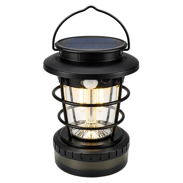 Powermaster HOP-8819 Solar Panelli Sensörlü Kamp Lambası - Resim 2
