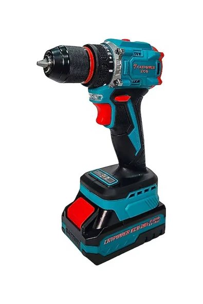 CATPOWER EL ALETLERİ CATPOWER KÖMÜRSÜZ AKÜLÜ VİDALAMA 10MM 20V Lİ-İON 2.0Ah ürün görseli 1