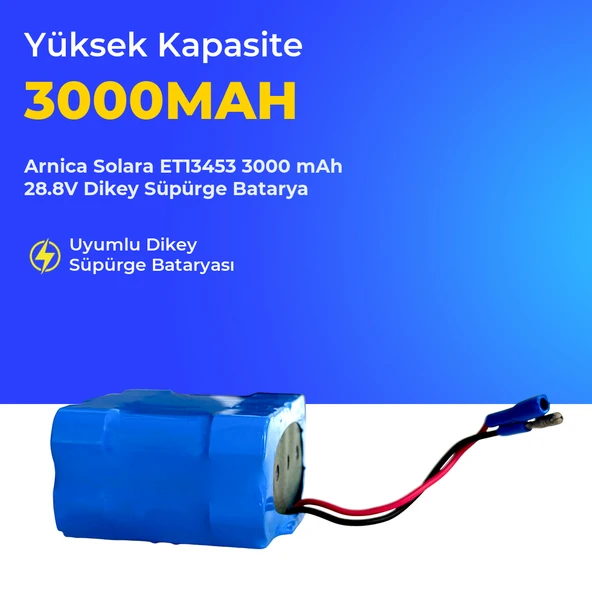 Arnica Solara ET13453 3000 mAh 28.8V Dikey Süpürge Batarya ürün görseli 1