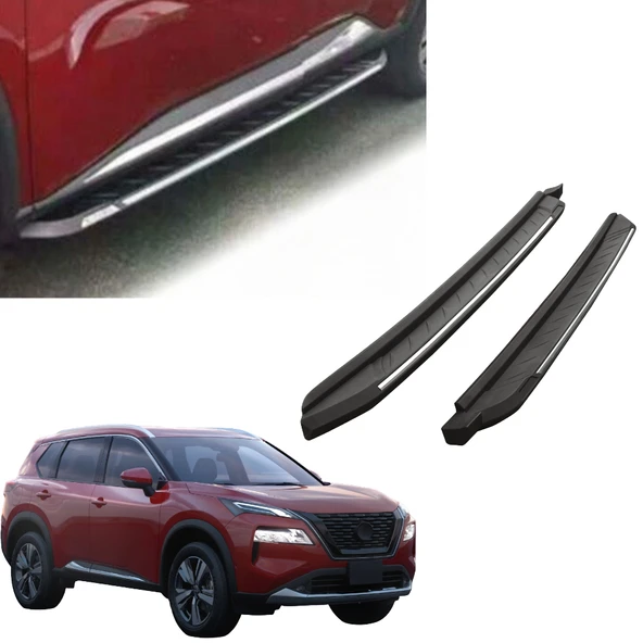 Nissan X-Trail 2022+ Yan Basamak OEM Style Siyah V1 ürün görseli 1