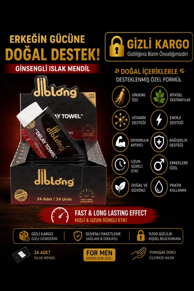 Ginsengli Islak Mendil 24 Adet – Ginseng Özlü Erkeklere Özel Islak Mendil ürün görseli 1