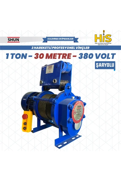 1000 kg Profesyonel Vinç 380 Volt 30 Metre ürün görseli 1