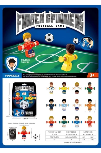 Finger Spinners Football Game- 2 FUTBOLCU ürün görseli 1