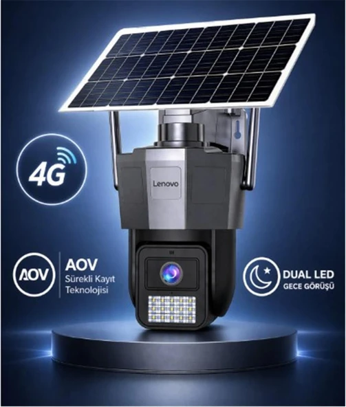Lenovo X6T-4G 3MP AOV Smart Tek Kamera 4G Solar Kamera ürün görseli 1