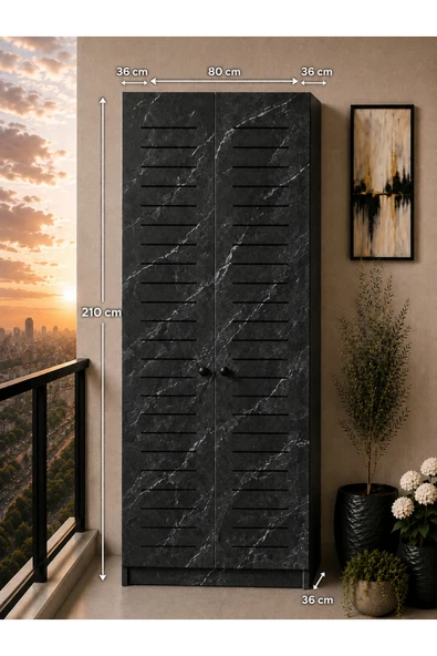 rafineritasarım FLOWER DOLAP,ÇOK AMAÇLI KOMBİ DOLABI,BALKON DOLABI,KİLER DOLABI ürün görseli 1