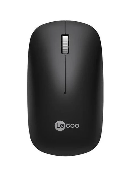 Lenovo Lecoo WS214 Kablosuz 1200DPI 3 Tuşlu Optik Mouse Siyah ürün görseli 1