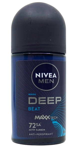 Nivea Roll-On Deep Beat Aktif Karbon Erkek 50 ml ürün görseli 1