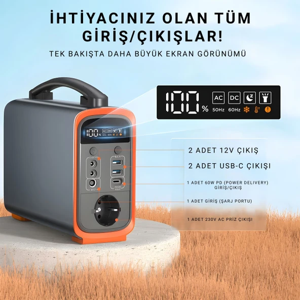 Cepini GT200 Taşınabilir Güç Kaynağı Powerbank 75000 Mah 312 VA Güç Seçeneği ile Yüksek Performans ürün görseli 1