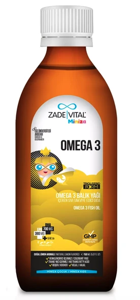 Zade Vital Miniza Omega-3 Balık Yağı 150 ml ürün görseli 1